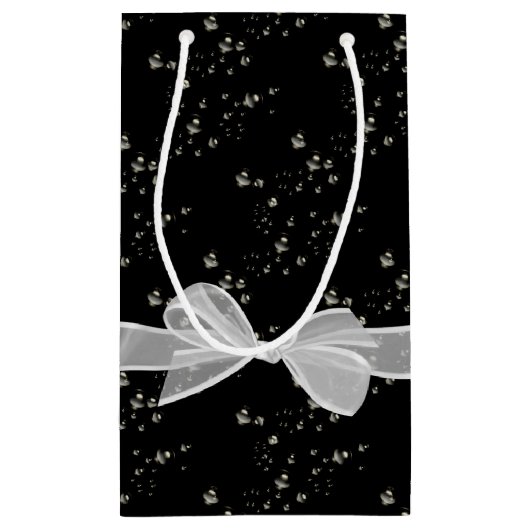 Happy Birthday Bows en Bubbles Klein Cadeauzakje (Achterkant)