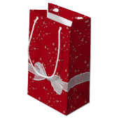 Happy Birthday Bows en Bubbles Klein Cadeauzakje (Achterkant Gekanteld)