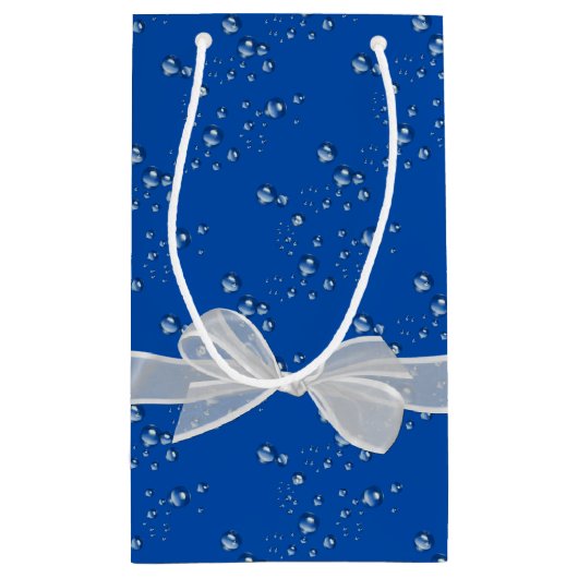 Happy Birthday Bows en Bubbles Klein Cadeauzakje (Achterkant)