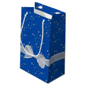 Happy Birthday Bows en Bubbles Klein Cadeauzakje (Achterkant Gekanteld)