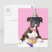 Happy Birthday Boxer briefkaart (Voorkant / Achterkant)