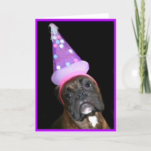 Happy Birthday Boxer Dog wenskaart Kaart