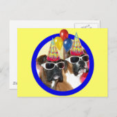 Happy Birthday Boxers briefkaart (Voorkant / Achterkant)