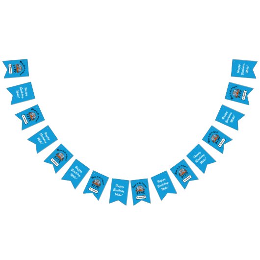 Happy Birthday Boy Racing Car Vlaggetjes (Alle)