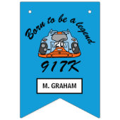 Happy Birthday Boy Racing Car Vlaggetjes (Derde vlag)