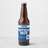 Happy Birthday Brew Bier Etiket (Voorkant)