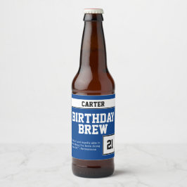 Happy Birthday Brew Bier Etiket