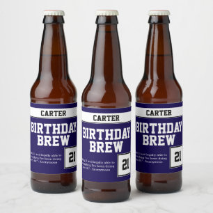 Happy Birthday Brew Bier Etiket