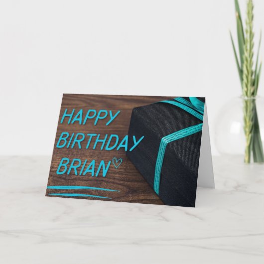 HAPPY BIRTHDAY BRIAN KAART (Voorkant)