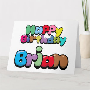Happy Birthday Brian Kaart