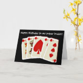 Happy Birthday bridge kaart speelkaarten poker (Gele Bloem)