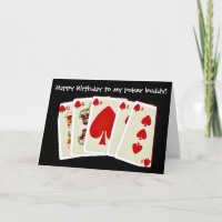 Happy Birthday bridge kaart speelkaarten poker