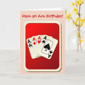 Happy Birthday bridge kaart speelkaarten poker (Gele Bloem)