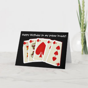 Happy Birthday-bridgekaartspeelkaartenpoker Kaart