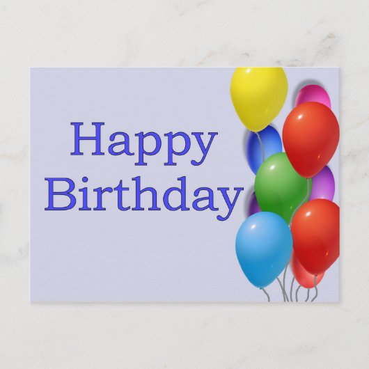 Happy Birthday Briefkaart (Voorkant)