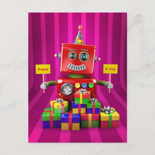 Happy Birthday Briefkaart (Voorkant)