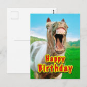 Happy Birthday Briefkaart (Voorkant / Achterkant)