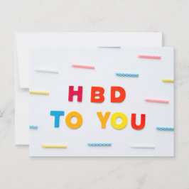 HAPPY BIRTHDAY BRIEFKAART