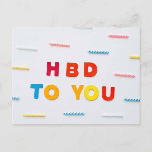 HAPPY BIRTHDAY BRIEFKAART (Voorkant)