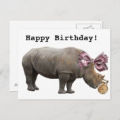 Happy Birthday Briefkaart (Voorkant / Achterkant)