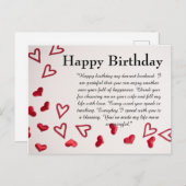 Happy Birthday Briefkaart (Voorkant / Achterkant)