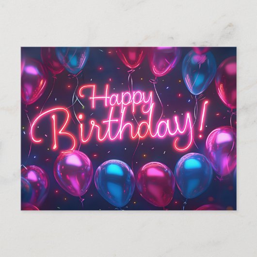 Happy Birthday Briefkaart (Voorkant)