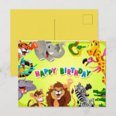 Happy Birthday Briefkaart (Voorkant / Achterkant)