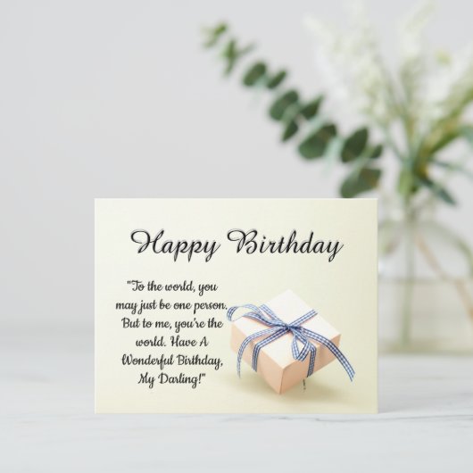 Happy Birthday Briefkaart (Staand voorkant)