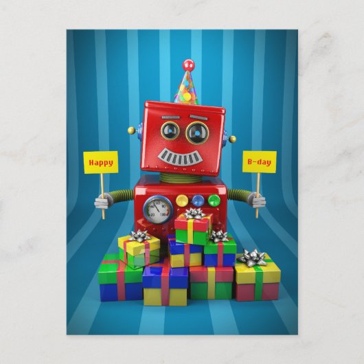 Happy Birthday Briefkaart (Voorkant)