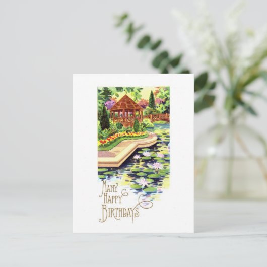  Happy Birthday Briefkaart (Staand voorkant)