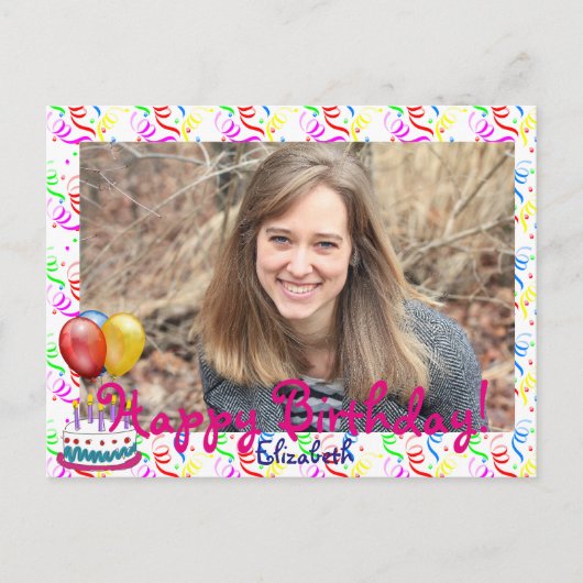 Happy Birthday Briefkaart (Voorkant)