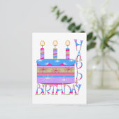 Happy Birthday Briefkaart (Staand voorkant)