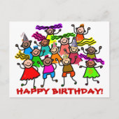 Happy Birthday Briefkaart (Voorkant)