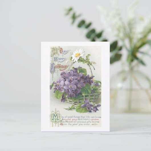 Happy Birthday Briefkaart (Staand voorkant)