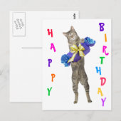 Happy Birthday Briefkaart (Voorkant / Achterkant)