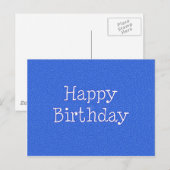 Happy Birthday Briefkaart (Voorkant / Achterkant)