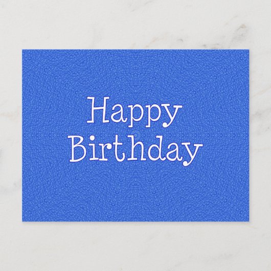 Happy Birthday Briefkaart (Voorkant)