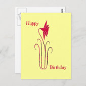 Happy Birthday Briefkaart (Voorkant / Achterkant)