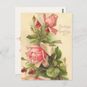  Happy Birthday Briefkaart (Voorkant / Achterkant)