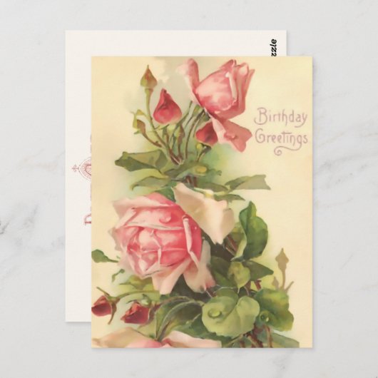  Happy Birthday Briefkaart (Voorkant / Achterkant)