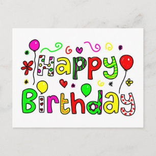 Happy Birthday Briefkaart