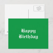 Happy Birthday Briefkaart (Voorkant / Achterkant)