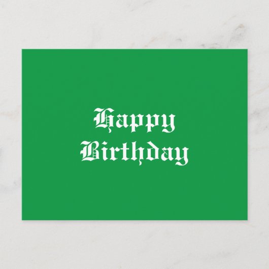 Happy Birthday Briefkaart (Voorkant)