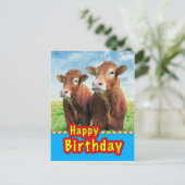 Happy Birthday Briefkaart (Staand voorkant)