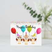 Happy Birthday Briefkaart (Staand voorkant)