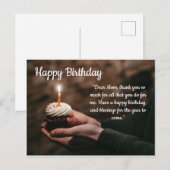 Happy Birthday Briefkaart (Voorkant / Achterkant)