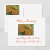 Happy Birthday Briefkaart (Voorkant / Achterkant)