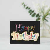 Happy Birthday Briefkaart (Staand voorkant)
