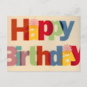 Happy Birthday Briefkaart (Voorkant)