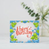 Happy Birthday Briefkaart (Staand voorkant)